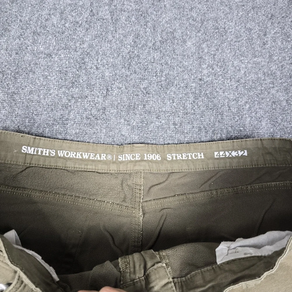 Smith's Workwear Pants Men's‎ 44x30 Stretch Fleece Lined Canvas 5 Pocket Brown